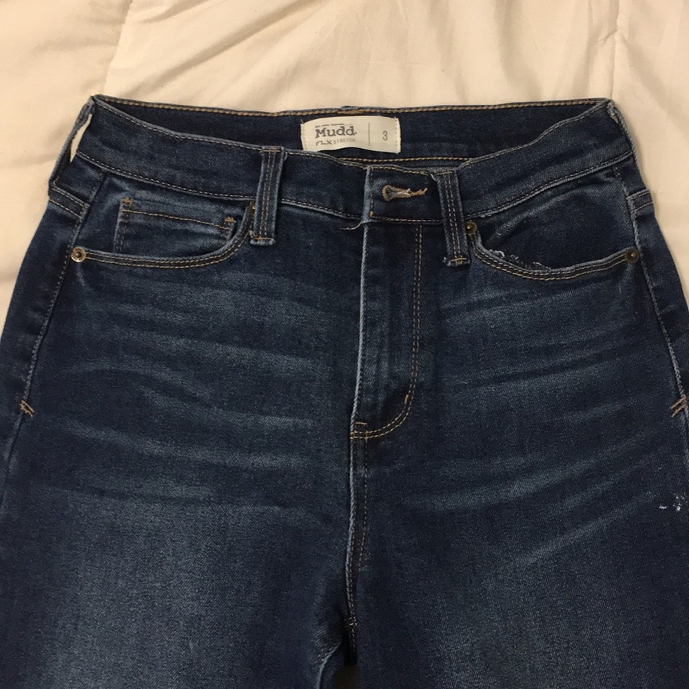plain blue jeans